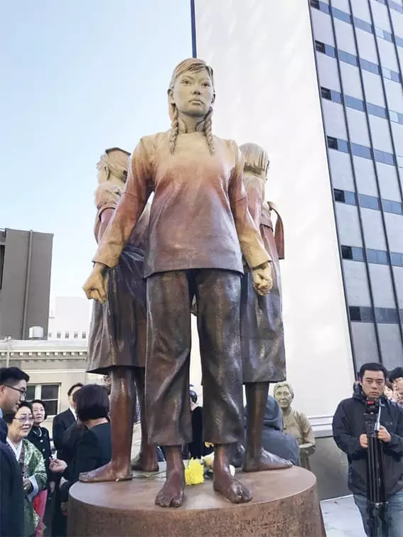 인권옹호단체 `위안부 정의연합’샌프란시스코에 위안부 동상 기증